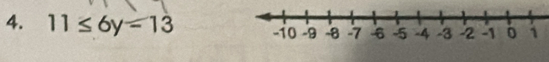 11≤ 6y=13