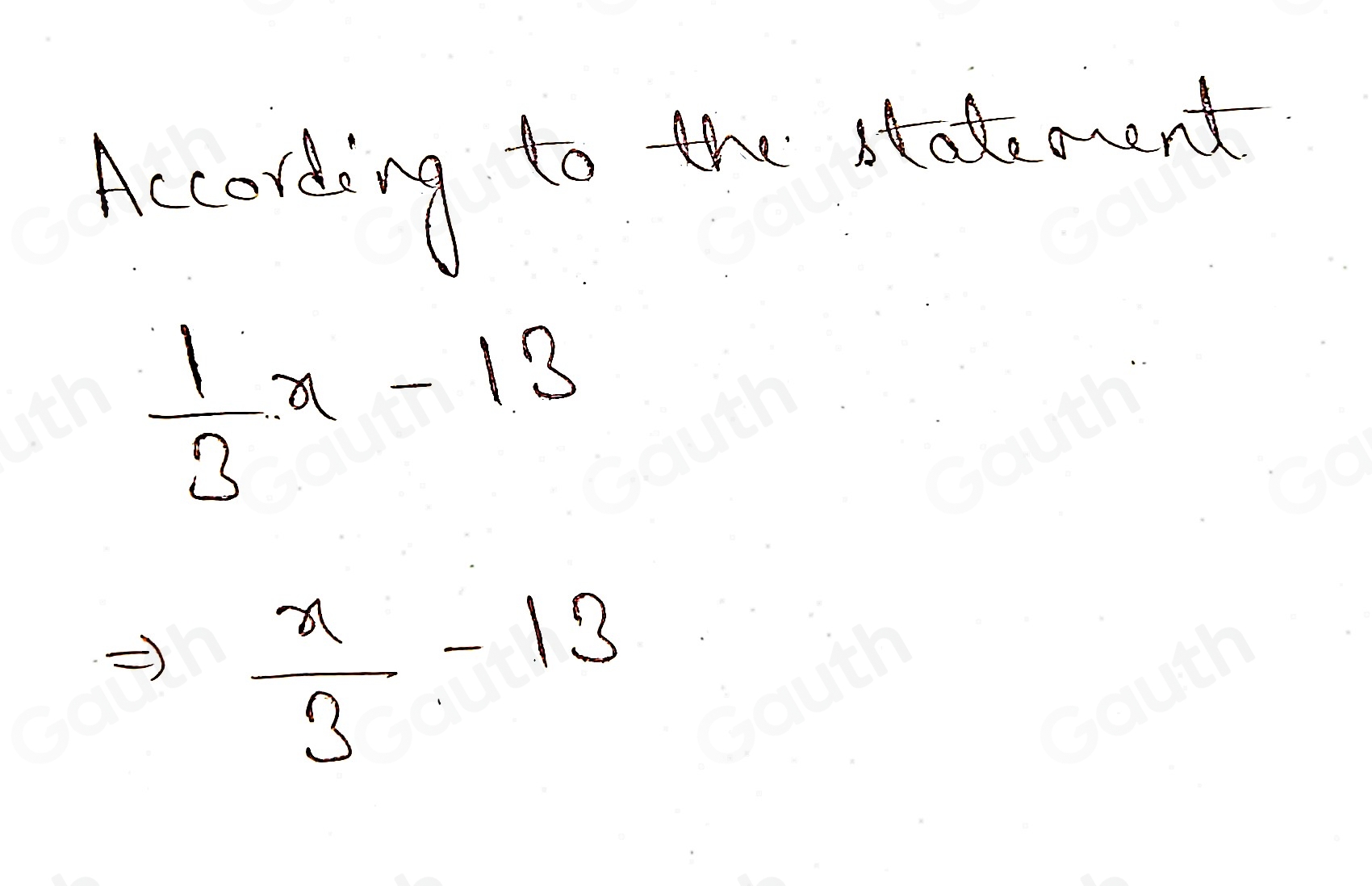 Solved: Write an expression that represents “thirteen less than one ...