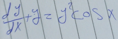  dy/dx +y=y^4/2x