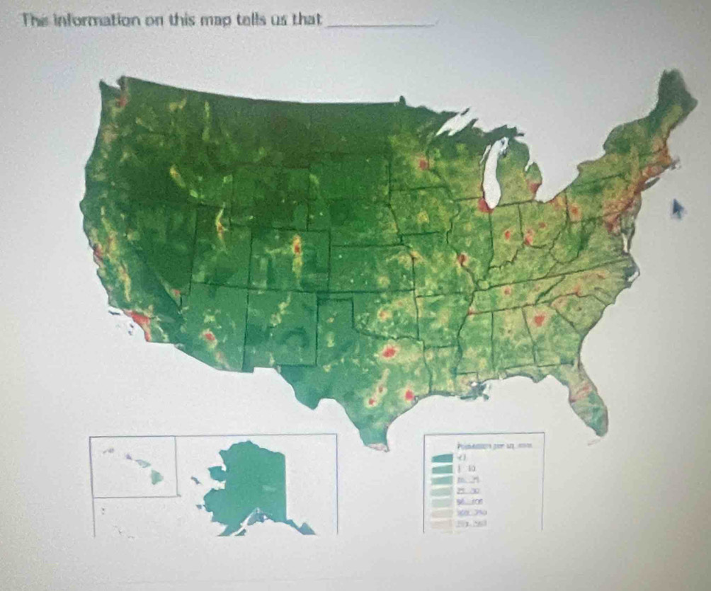 This information on this map tells us that_ 
.