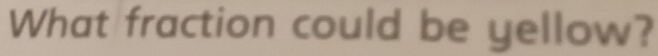 What fraction could be yellow?