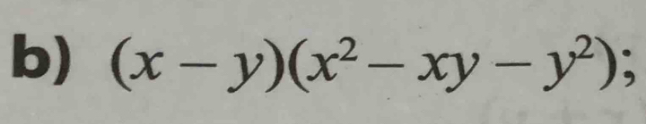 (x-y)(x^2-xy-y^2) B .