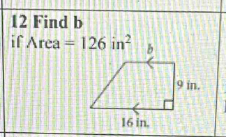 Find b
if Area 1