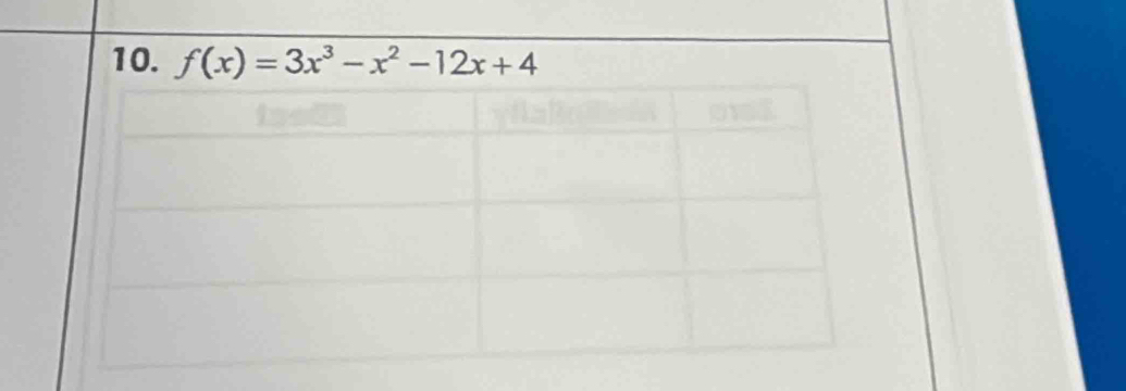 f(x)=3x^3-x^2-12x+4