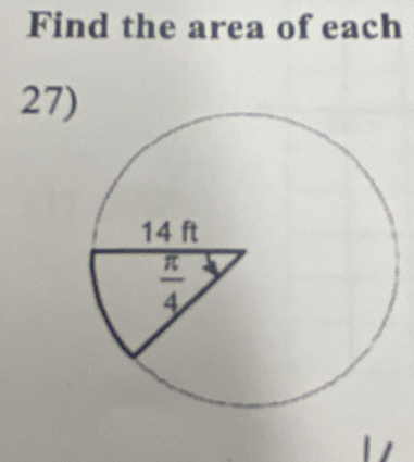 Find the area of each
27)