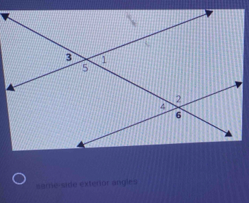 Solved: seme side exterior angles [Math]