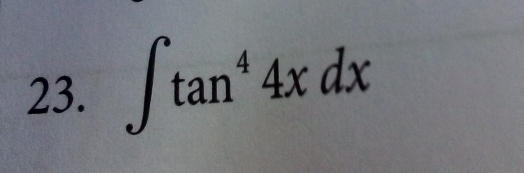 ∈t tan^44xdx