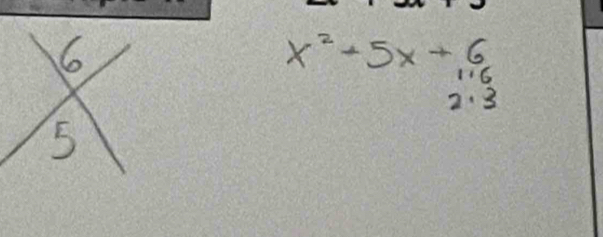 6
x^2+5x+6
16
2. 3
5