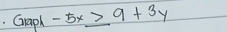 Gapl-5x≥ 9+3y