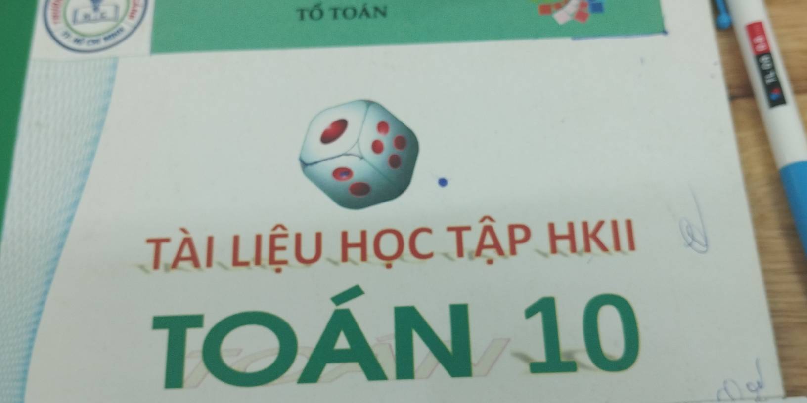 tố toán 
t
M
tài liệu Học tập HKII 
TOÁN 10