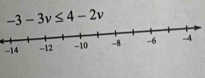 -3-3v≤ 4-2v