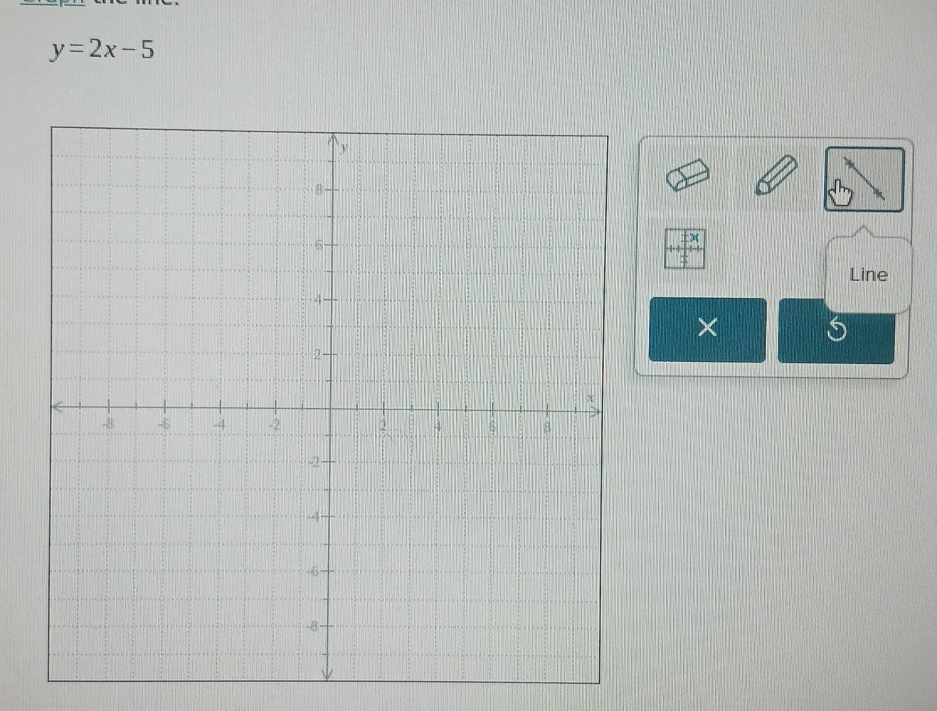 y=2x-5
±) 
Line 
× 
S