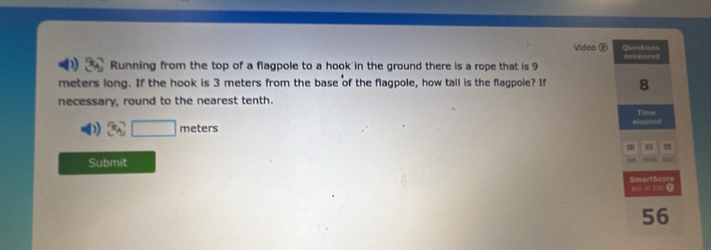Solved: Video Questions anssivered Running from the top of a flagpole ...