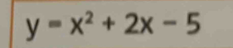 y=x^2+2x-5