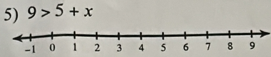 9>5+x