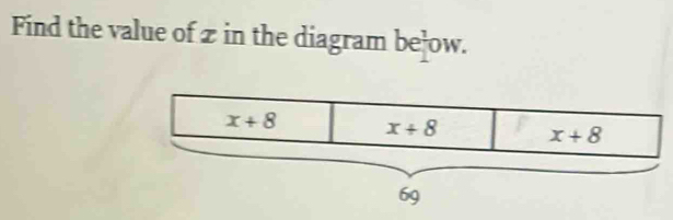 Find the value of z in the diagram beow.