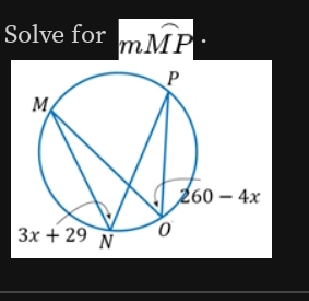 Solve for mwidehat MP.