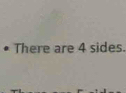 There are 4 sides.