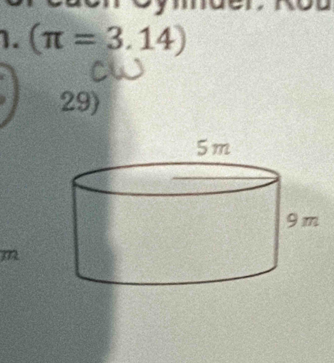 a
1. (π =3.14)
29)
m