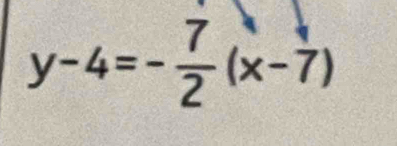 y-4=- 7/2 (x-7)