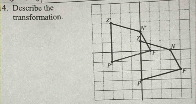 Describe the 
transformation.