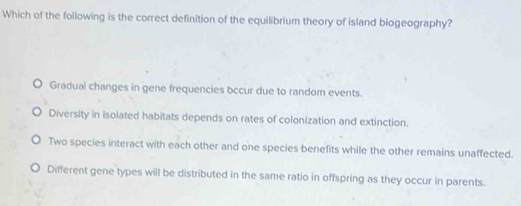 Solved: Which of the following is the correct definition of the ...