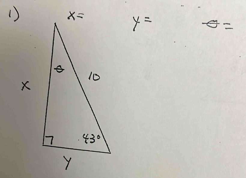 y=
θ =