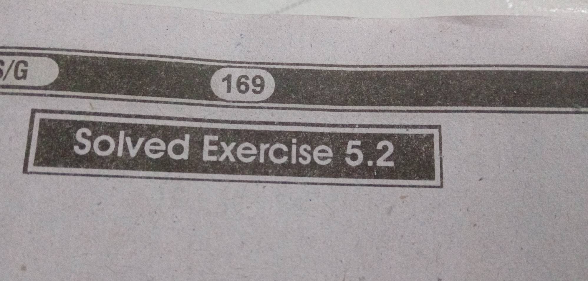 169 
Solved Exercise 5.2