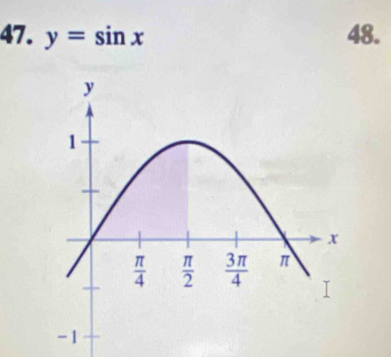 y=sin x 48.