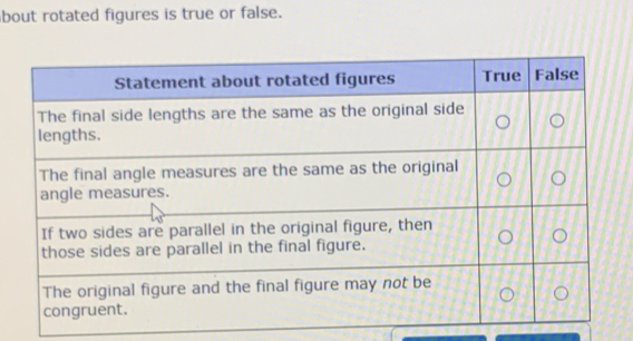 bout rotated figures is true or false.