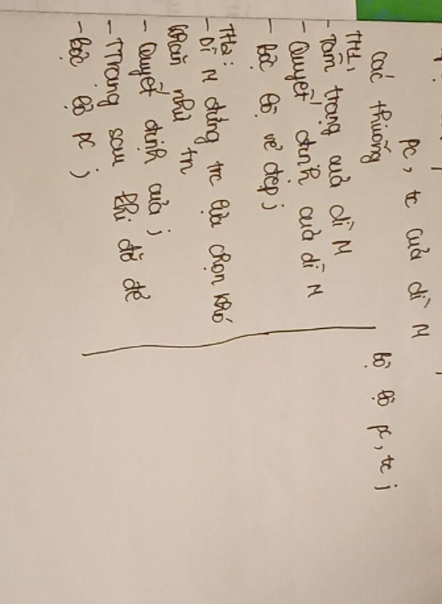 pc, to cuó di M 
cal thuong 60 Bò p, te j 
fHl, 
Tam trang ouò di M 
Quyet `dinn auò di n 
-Bat Bò ve dep j 
TH: 
Dī ry dhàng tre Qià cRon Kào 
Qan nQu tn 
-Qauyet chinn aòj 
-Trang sau thi dò dè 
- Bc Bǒ PC)