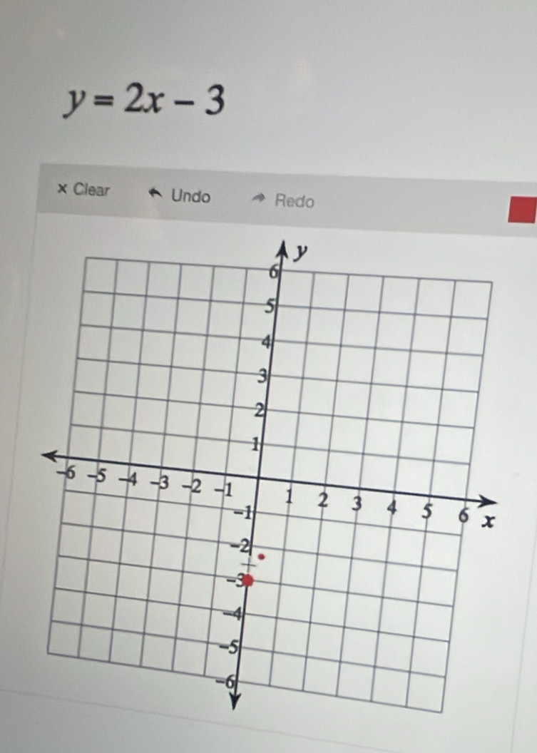 y=2x-3
× Clear Undo Redo