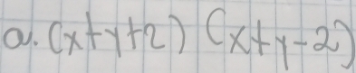 (x+y+2)(x+y-2)