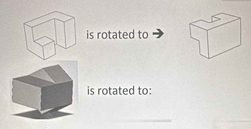 is rotated to 
is rotated to: