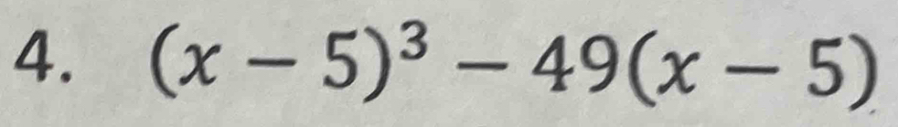 (x-5)^3-49(x-5)