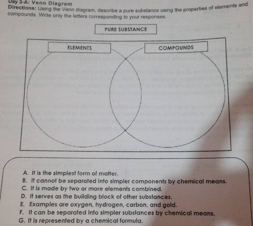 Solved: Day 3-A: Venn Diagram DIrections: Using the Venn diagram ...