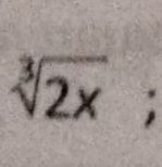 sqrt[3](2x);