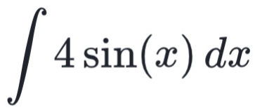 ∈t 4sin (x)dx