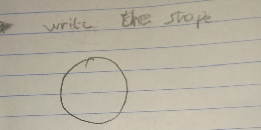 write the shape