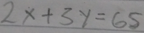 2x+3y=65