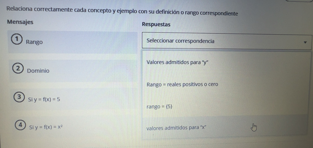 Resuelto:Relaciona correctamente cada concepto y ejemplo con su ...