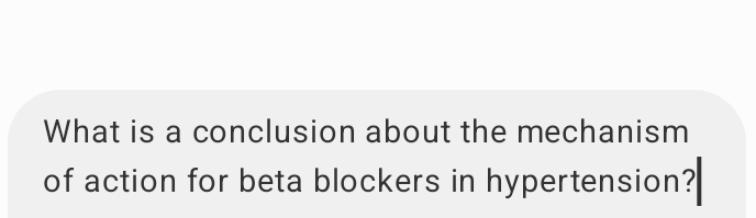 What is a conclusion about the mechanism 
of action for beta blockers in hypertension?