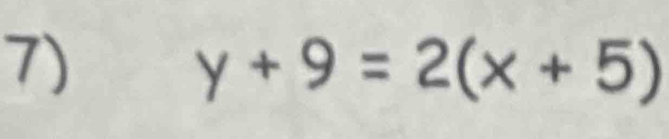 y+9=2(x+5)