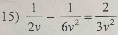  1/2v - 1/6v^2 = 2/3v^2 