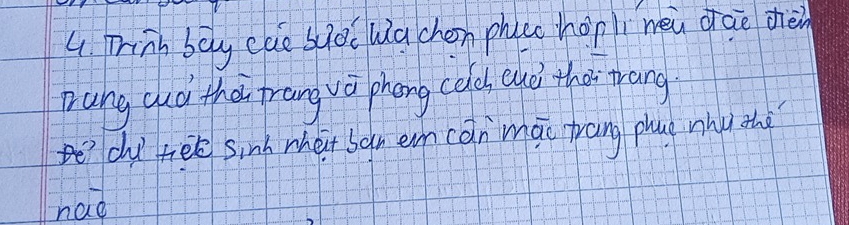 Tink bay cae suò wachon phico hop li nei dràè dhèn 
Tung dud tha frang va phong celds cud thes trang 
chy tee sinh whet san en càn māi trang phug nhu the 
had