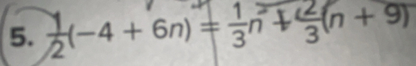 z(-4+ 6n)=sn + (n + 9)