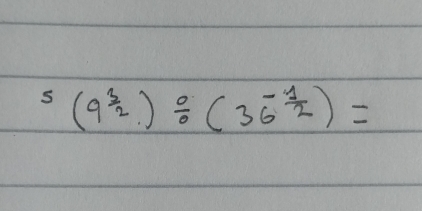 5(9frac 3(9^(frac 3)2- 1/2 )=