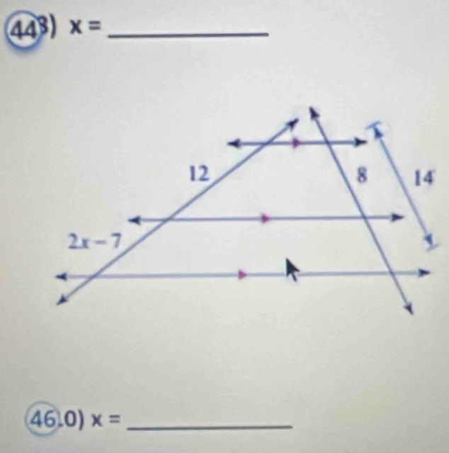 x= _
46.0) x= _