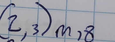 (2,3)m, 8