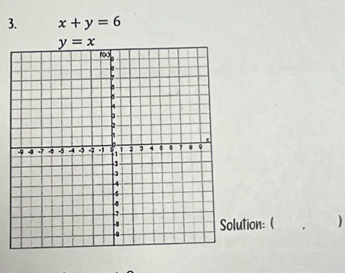 x+y=6
ution: ( )